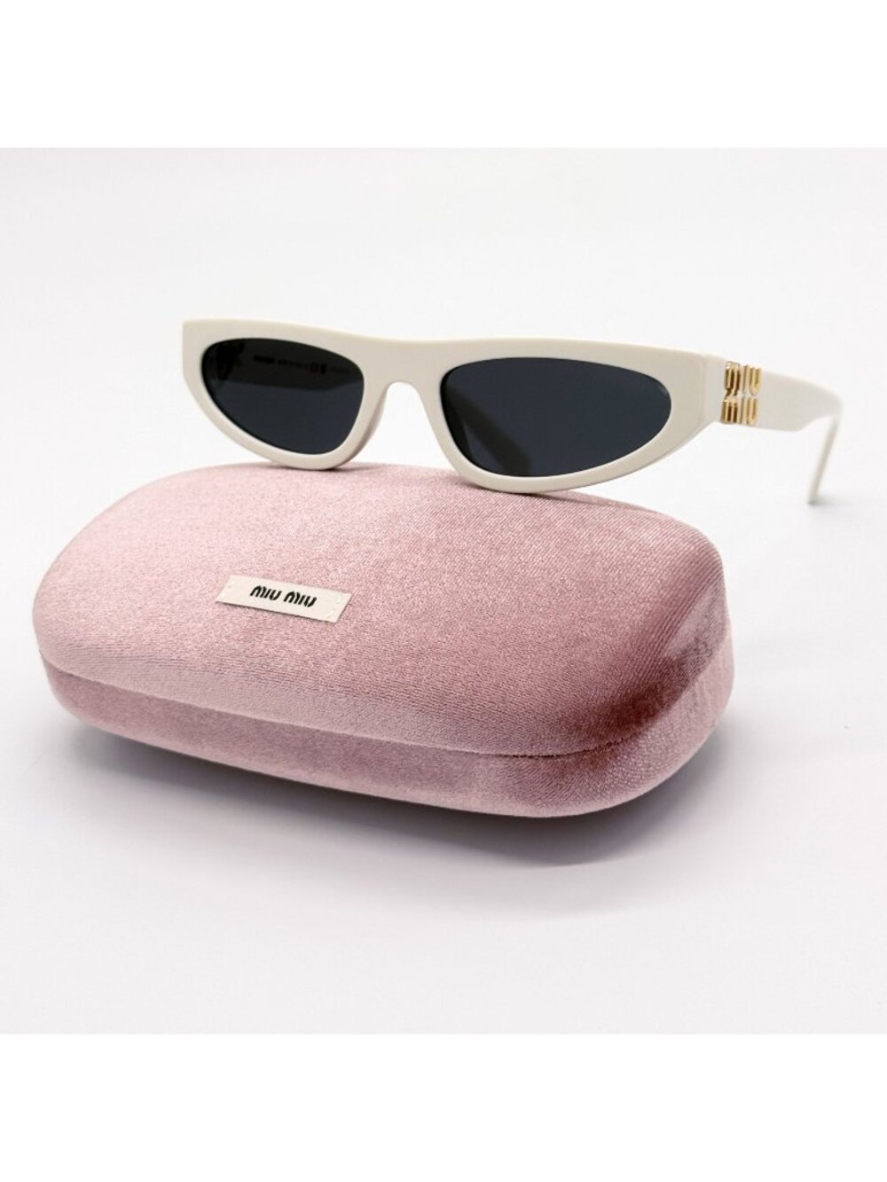 NEW MIU MIU SUNGLASSES MU07ZS 1425S0 WHITE MU 07ZS 1425S0 WOMEN SMU 07Z 1425S0